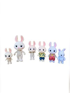 Sunny Days Honey Bee Acres Mcscampers Rabbit Family 6 Figurines Imagination Play